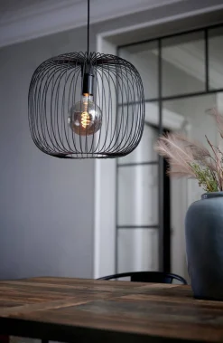 Lampa wisząca BERONI Nordlux E27 60W Metal Czarny