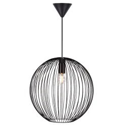 Lampa wisząca BERONI Nordlux E27 60W Metal Czarny