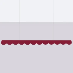 Lampa wisząca BISCUIT burgund LED 4000K (TH.657) - Thoro Lighting