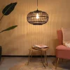 Lampa wisząca Boho bambusowa 38x38x127cm (55715-074) - DIJK