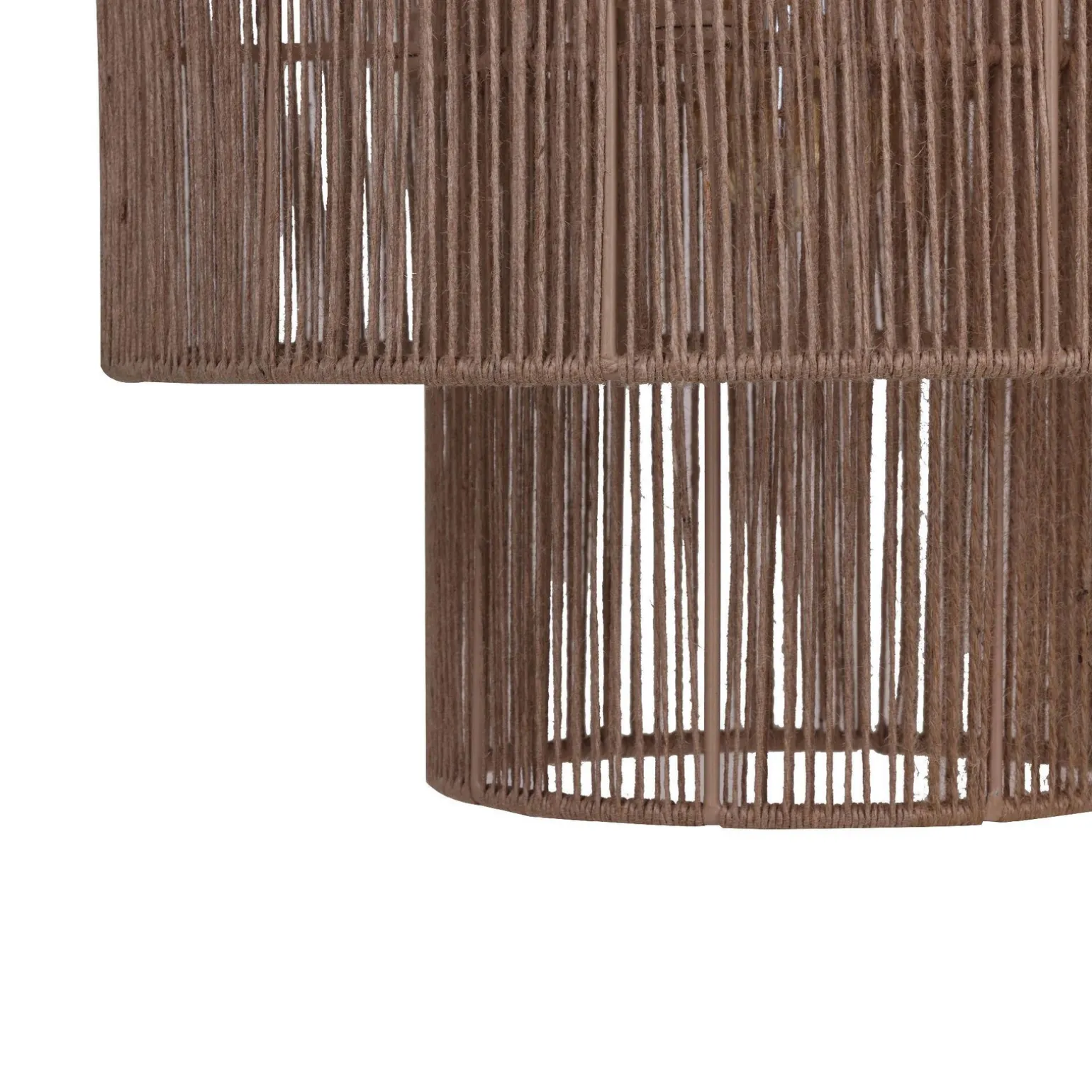 Lampa wisząca Boho jutowa 40x40x141cm (104665) - DIJK