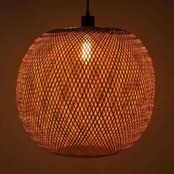 Lampa wisząca Boho kula bambusowa 46x46x143cm (55858-017) - DIJK