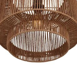 Lampa wisząca Boho papierowa 38x38x128cm (55697-017) - DIJK