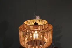 Lampa wisząca Boho papierowa 46x46x135cm (55698-017) - DIJK