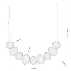 Lampa wisząca BOLLA GOLD 36W LED (ML1428) - Milagro