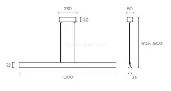 Lampa wisząca BRAVO szara (00-4925-34-M1) -GROK- Leds-C4 - żyrandol
