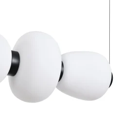 Lampa wisząca BRILLA LED biało-czarna 125 cm (ST-CP241210-6L BLACK WHITE) - Step into Design