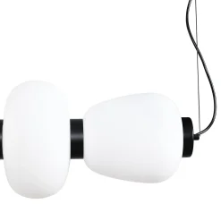 Lampa wisząca BRILLA LED biało-czarna 125 cm (ST-CP241210-6L BLACK WHITE) - Step into Design