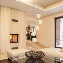 Lampa wisząca Brillant 5 złota LED CCT (LP-3303/5P GD) - Light Prestige