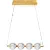 Lampa wisząca Brillant 4 złota LED CCT (LP-3303/4L GD) - Light Prestige