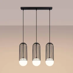Lampa wisząca BRINA 3L czarna (SL.1334) - Sollux Lighting