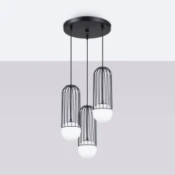 Lampa wisząca BRINA 3P czarna (SL.1336) - Sollux Lighting