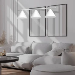 Lampa wisząca CAPITAL 3 biała (MLP0939) - Milagro