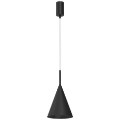 Lampa wisząca CAPITAL czarna Ø17cm (MLP0964) - Milagro