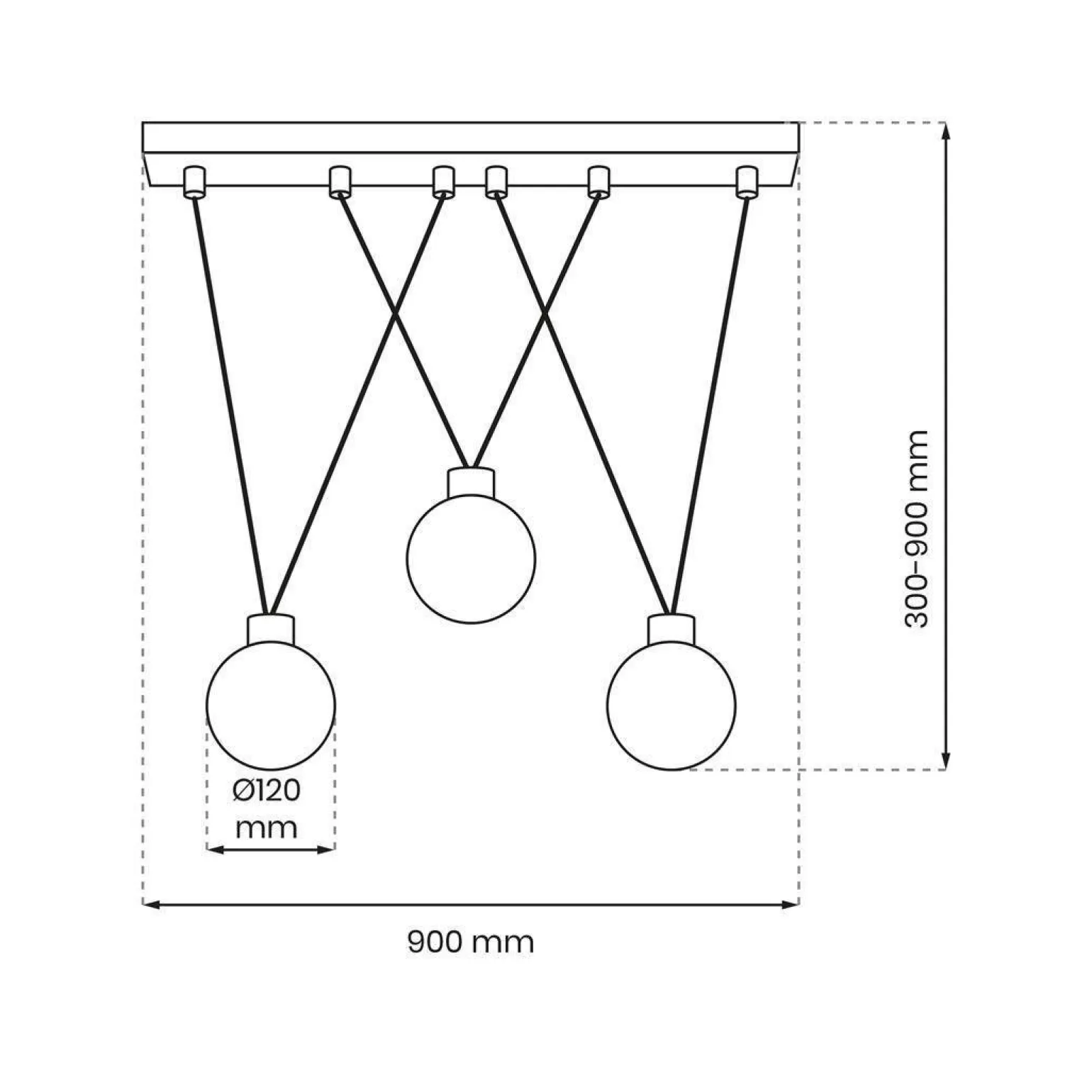 Lampa wisząca CAPRI 3 (MLP8818) - Milagro