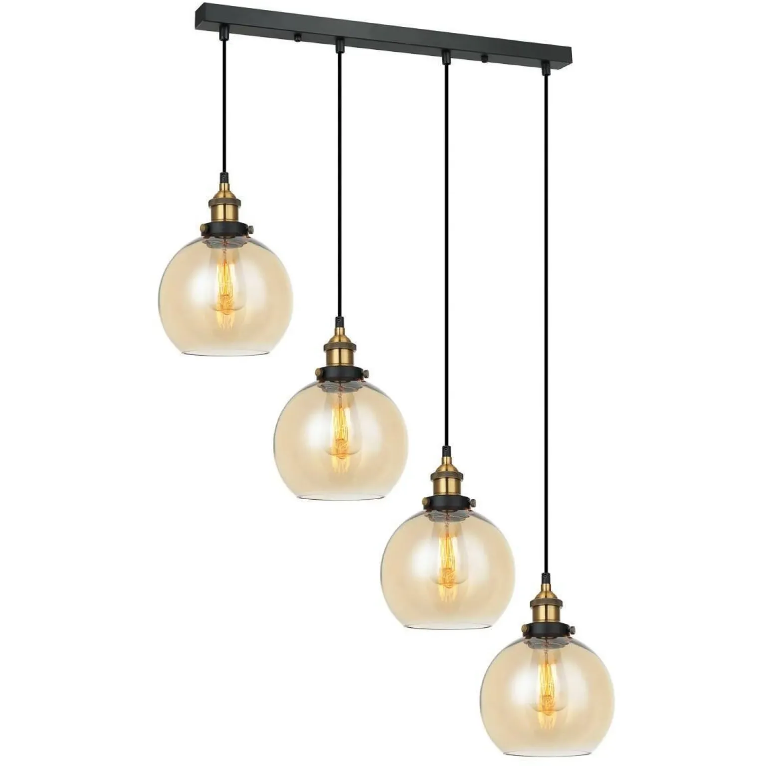 Lampa wisząca Cardena (MDM-4330-4-GD-AMB) Italux