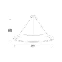 Lampa wisząca CIRCLE 110 (LA0722/1) - Zuma Line