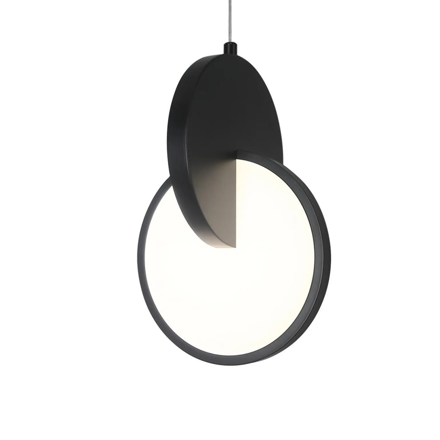 Lampa wisząca Circlo LED CCT czarna (LP-1311/1P BK) - Light Prestige