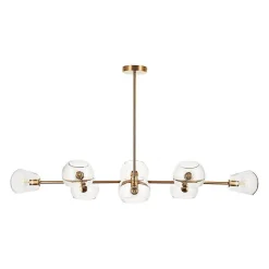 Lampa wisząca COSMIC-8 złota 85 cm (ST-8954-P8) - Step into Design