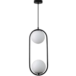 Lampa wisząca COSTA DUO czarna 50 cm (DP0002-2 black) - Step into Design