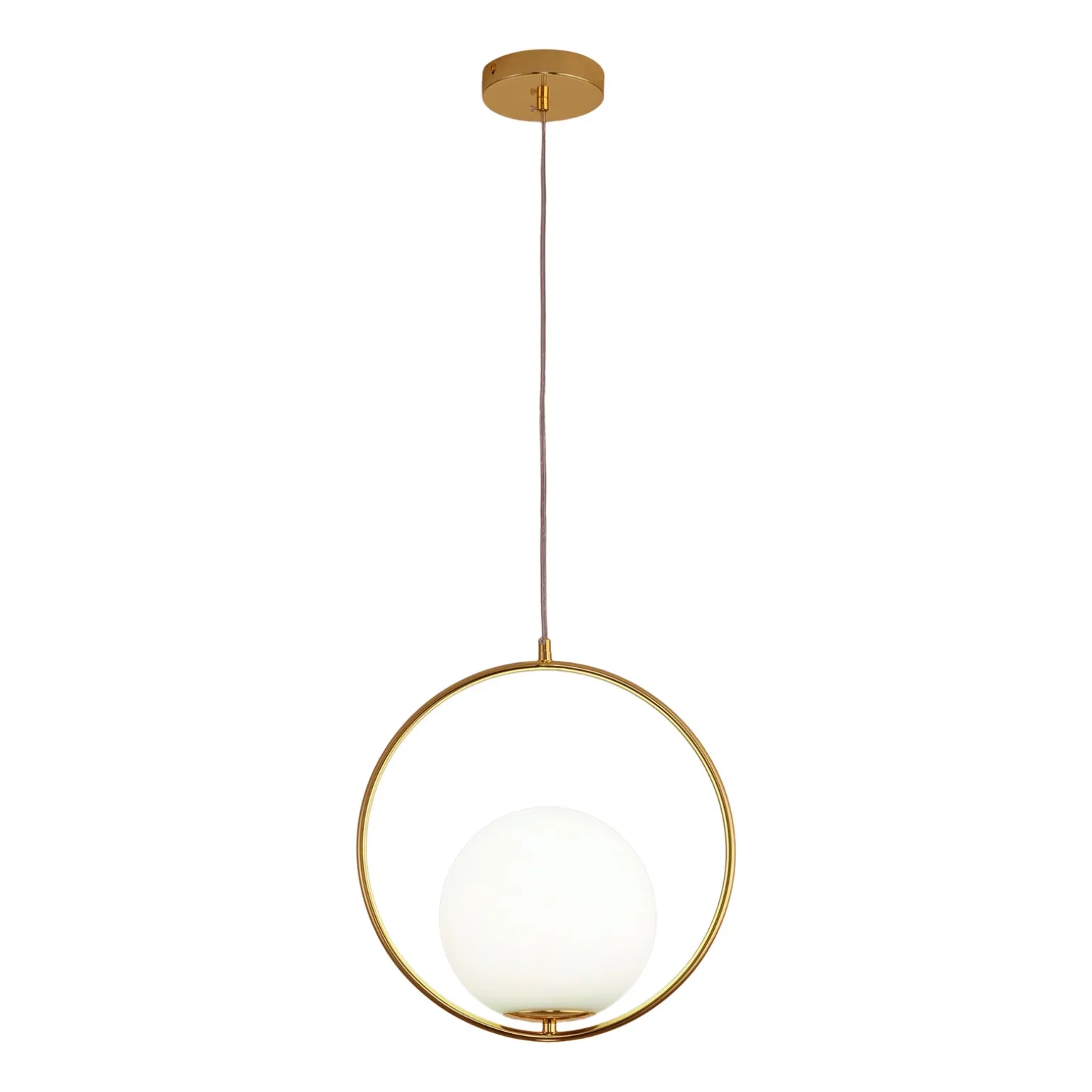 Lampa wisząca COSTA ROUND złota 35 cm (DP0001A-350R) - Step into Design