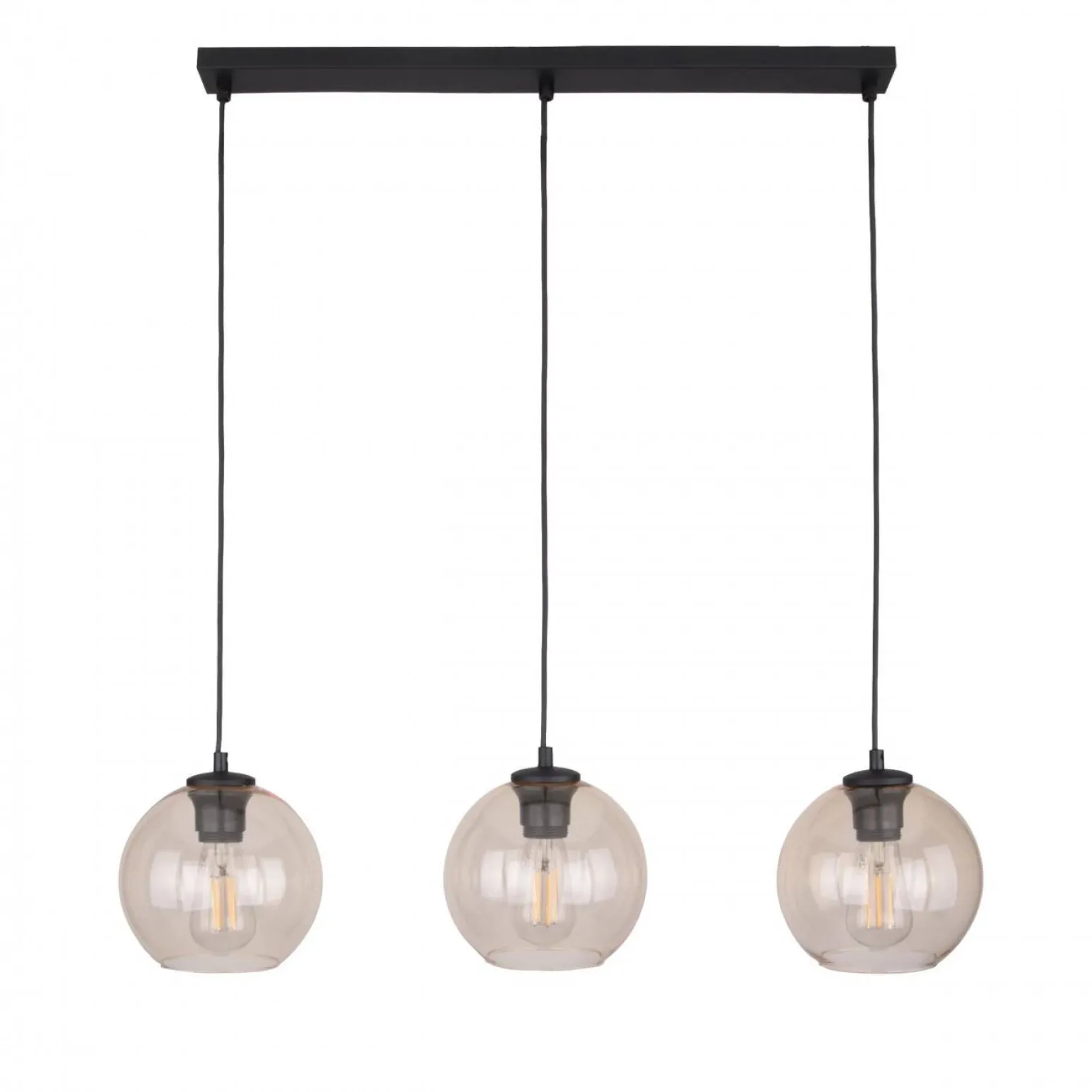 Lampa wisząca CUBUS BURSZTYN 3 PŁ LISTWA (4598) - TK Lighting