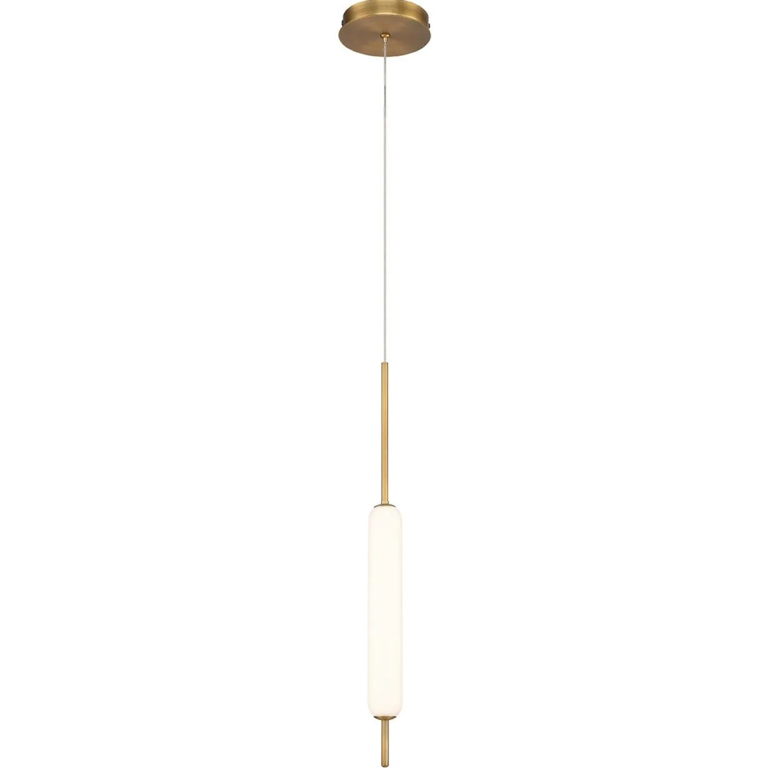 Lampa wisząca Cumberland - 1 źródło światła - Szczotkowane złoto (QN-CUMBERLAND-1P-BG) - Quintiesse