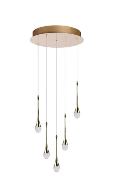 Lampa wisząca DALMA 5 ROUND Złoty (AZ6008) - Azzardo