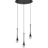 Lampa wisząca DALMA 3 ROUND Czarny (AZ6009) - Azzardo
