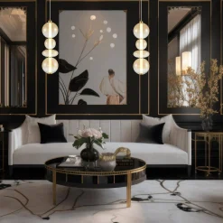 Lampa wisząca DAPHNE AMBER 36W (ML0346) - Milagro