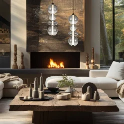 Lampa wisząca DAPHNE SMOKED 36W (ML0347) - Milagro