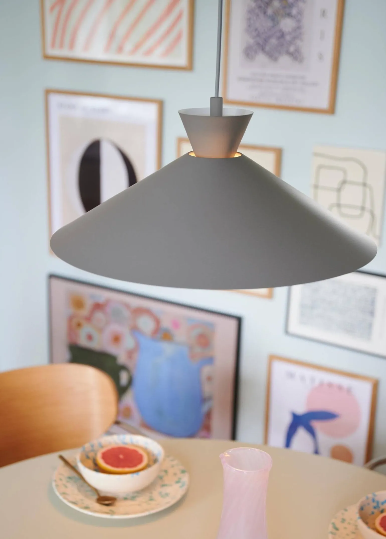 Lampa wisząca DIAL Nordlux E27 40W Metal Szary