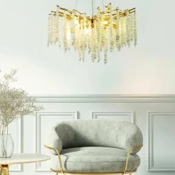 Lampa wisząca DIJON złota (MD3720-1-EGN) - Zuma Line