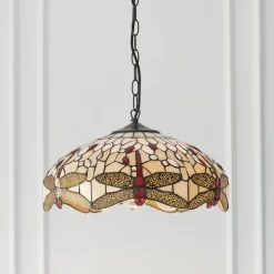 Lampa Wisząca Dragonfly beige (70824) Tiffany