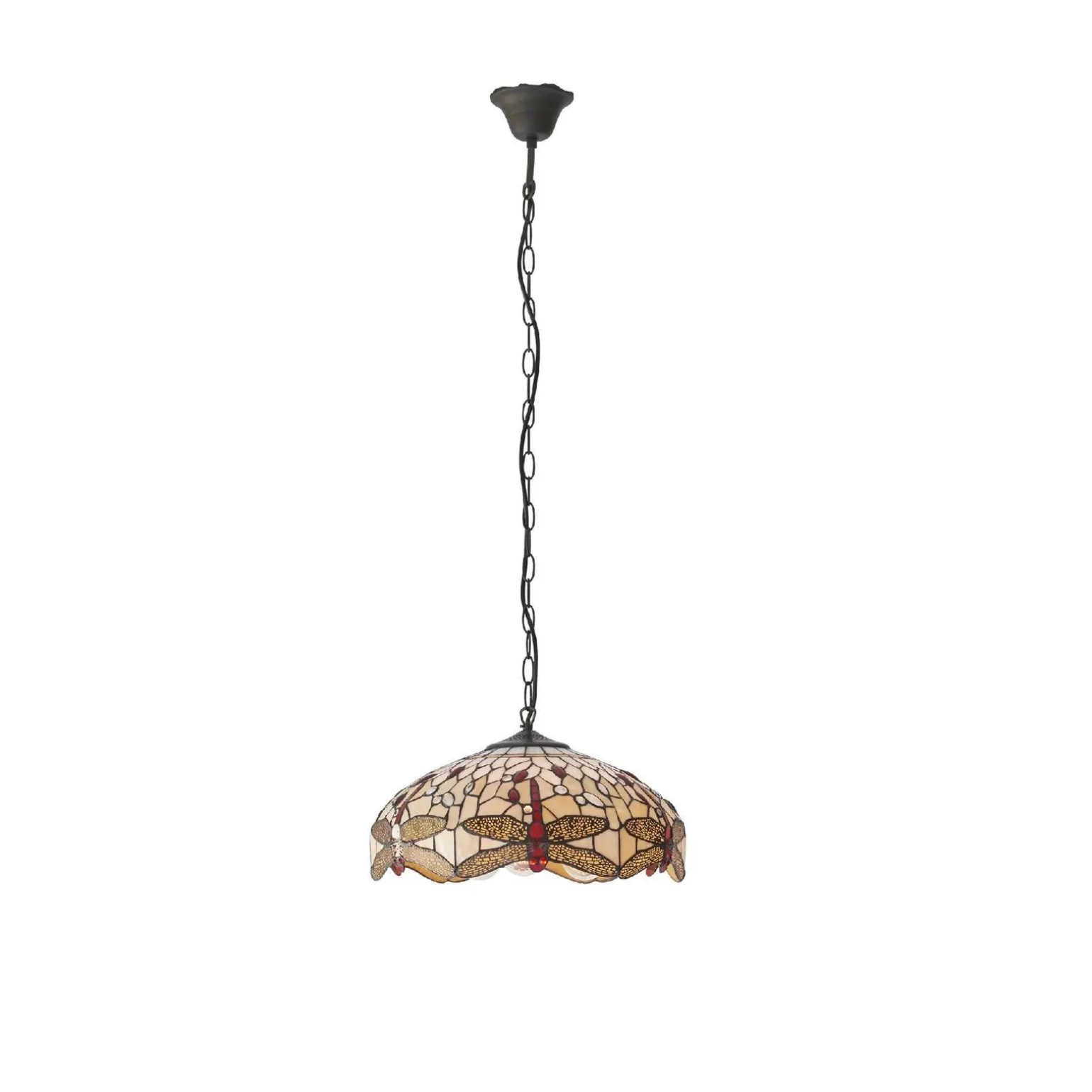 Lampa Wisząca Dragonfly beige (70824) Tiffany