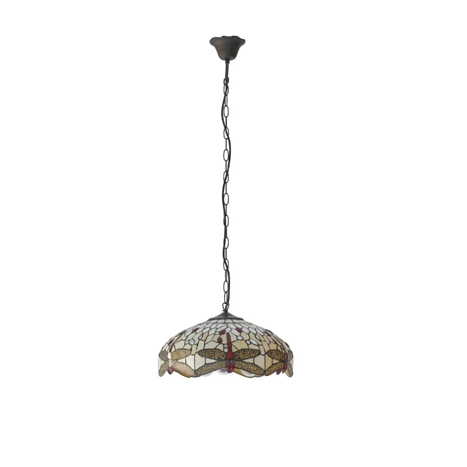 Lampa Wisząca Dragonfly beige (70824) Tiffany