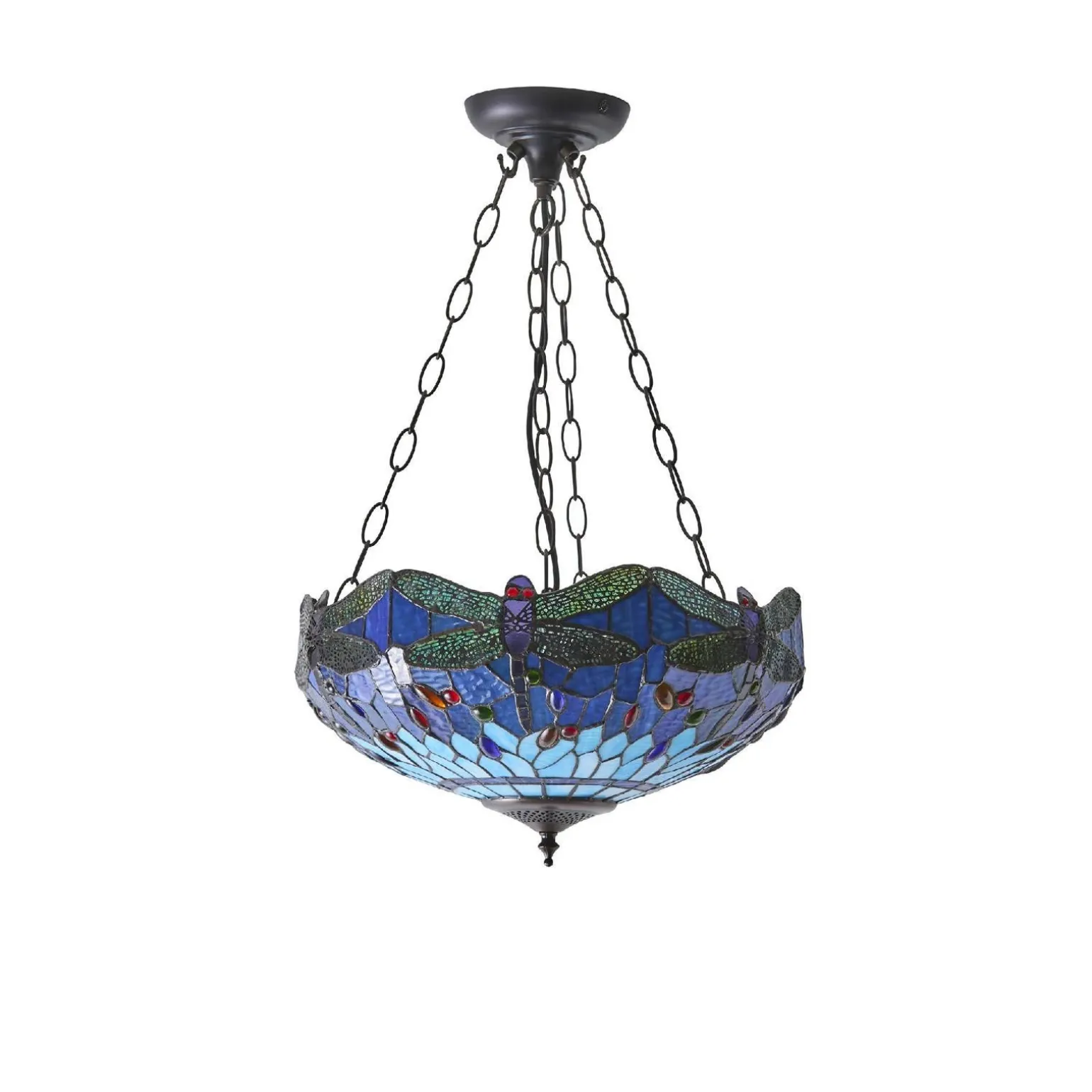 Lampa Wisząca Dragonfly blue (64075) Tiffany