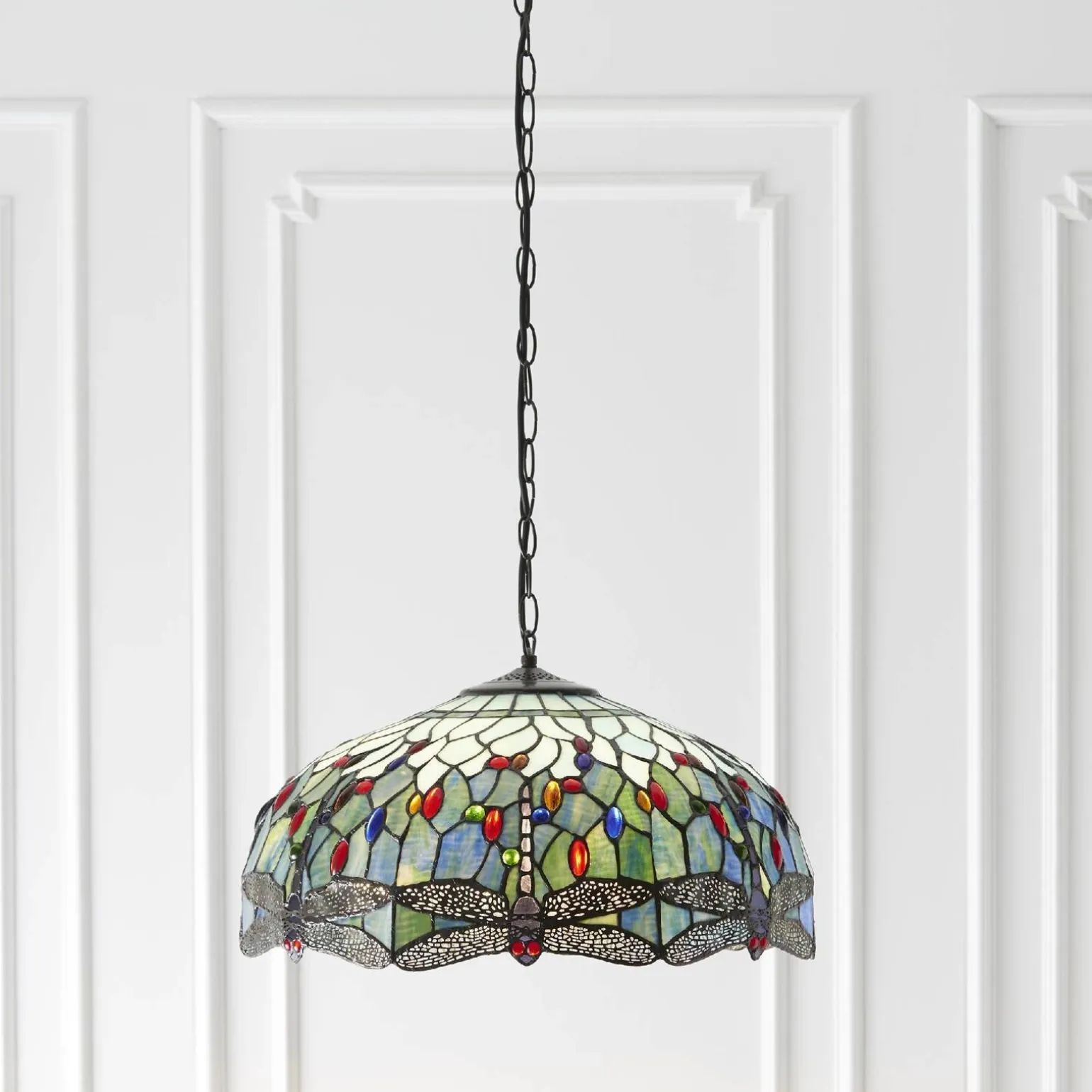Lampa Wisząca Dragonfly blue (66148) Tiffany