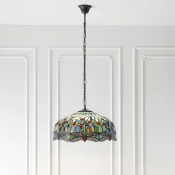 Lampa Wisząca Dragonfly blue (66148) Tiffany