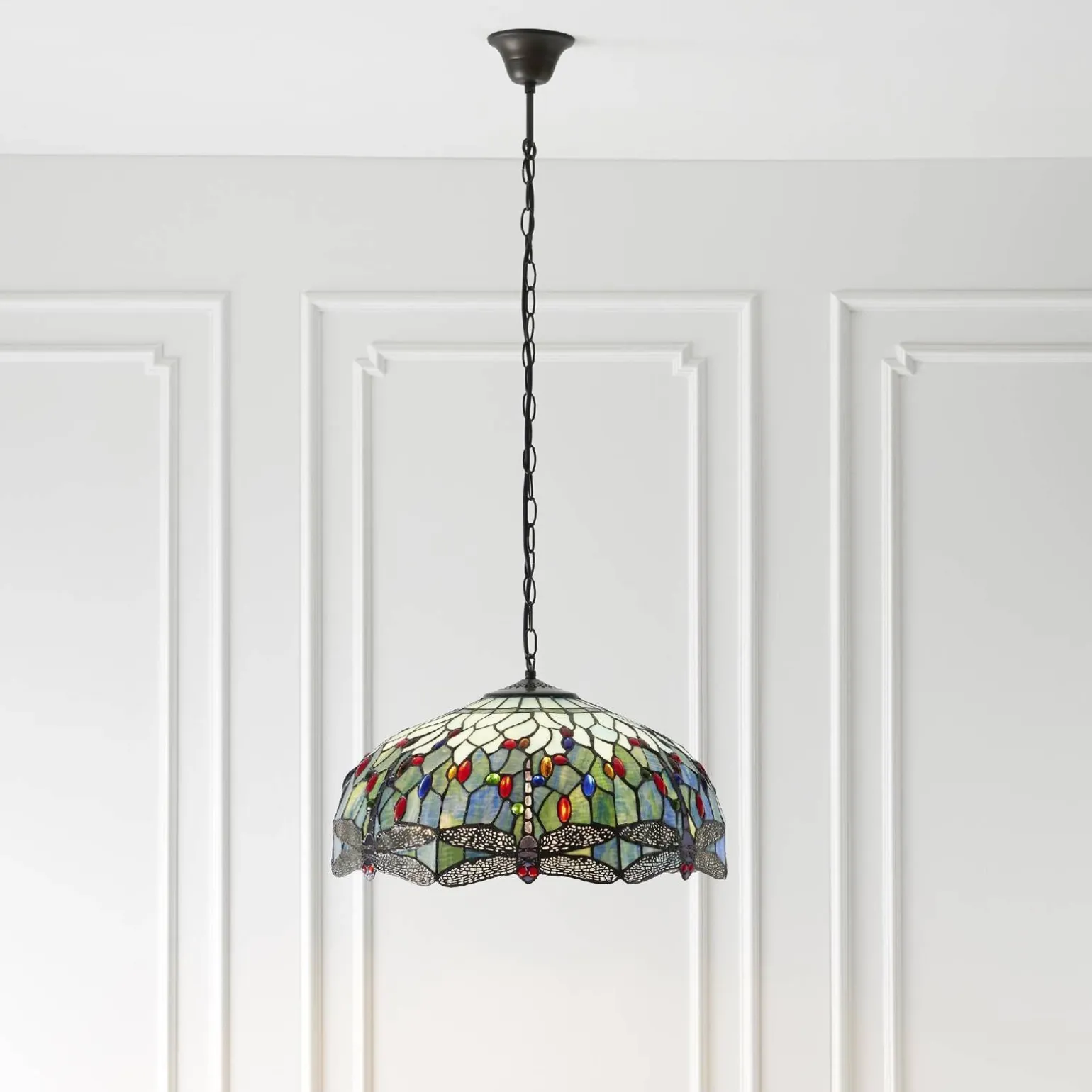 Lampa Wisząca Dragonfly blue (66148) Tiffany