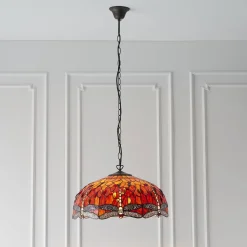 Lampa Wisząca Dragonfly flame (64082) Tiffany