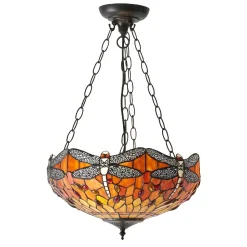 Lampa Wisząca Dragonfly flame (64076) Tiffany