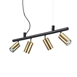 Lampa wisząca DYNAMITE Mosiądz (DYNAMITE_SP4_OTTONE) - Ideal Lux