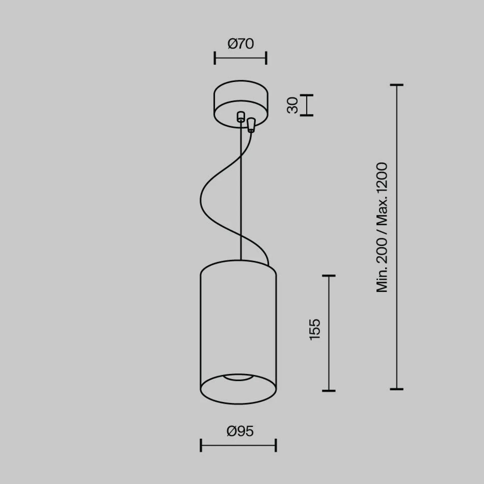 Lampa wisząca Efir (P089PL-25W3K-B) - Maytoni