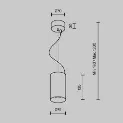 Lampa wisząca Efir (P089PL-15W3K-MG) - Maytoni