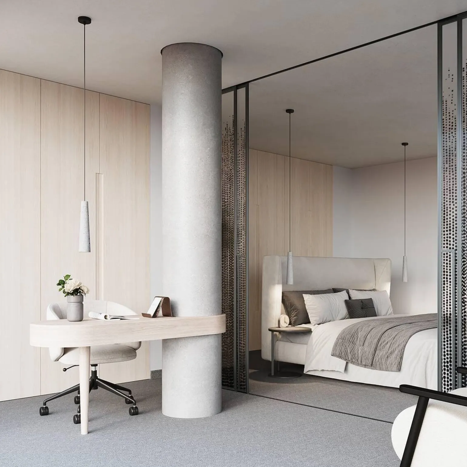 Lampa wisząca ELECTRA beton (SL.1347) - Sollux Lighting