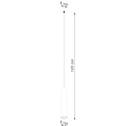 Lampa wisząca ELECTRA czarna beton (SL.1355) - Sollux Lighting