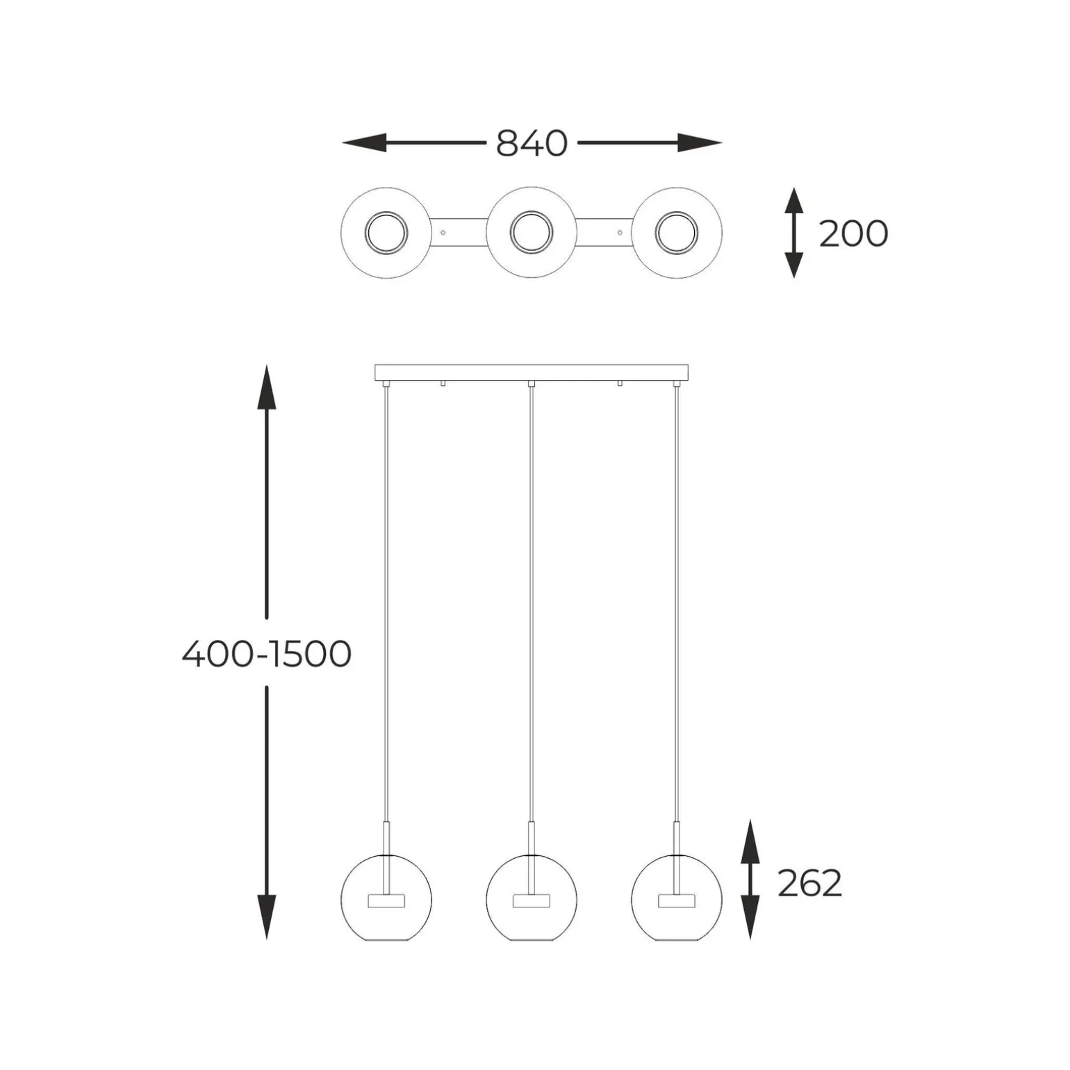 Lampa wisząca ENCELADUS 3 złota (P0428-03J-L4AC) - Zuma Line