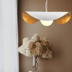 Lampa wisząca ENZO biało złota 60 cm (ST-F22020601-D60 white) - Step into Design