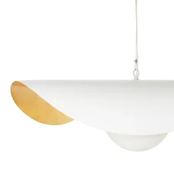 Lampa wisząca ENZO biało złota 80 cm (ST-F22020601-D80 white) - Step into Design